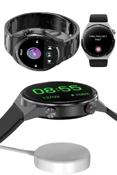 Çoklu Kordon Hediyeli Akıllı Saat Çağrı Cevaplama Müzik Dinleme Dokunmatik Ekran - Resim 4