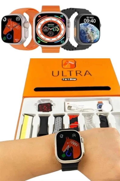 yeni nesil Unısex 7 Kordonlu Çok Fonksiyonlu Nabız Ölçer Uyku ve Sağlık Takibi - Resim 4