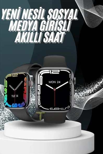 Yeni Model Akıllı Saat Dokunmatik Ekran Unisex Amoled Ekran 44 mm - Resim 2