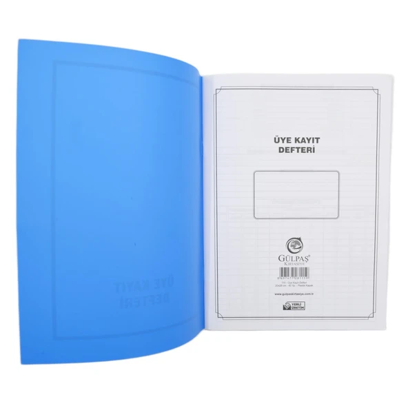 Gülpaş 40 Yaprak Plastik Kapak Üye Kayıt Defteri Kod:115 - Resim 2