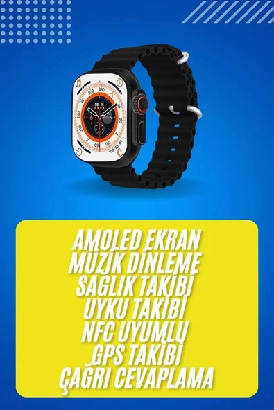 Android ve İOS Uyumlu Arama Konuşma Yapabilen Akıllı Saat ürün görseli 1