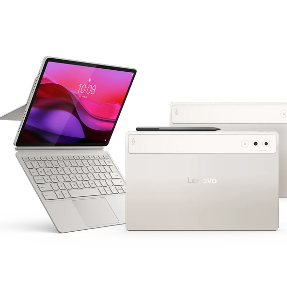 Lenovo Yoga Tab Plus 16GB 512GB 12.7" 3k 900NITS 144Hz Tablet + Klavye + Kalem ZAEG0058TR - Krem - 5