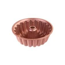 Emsan Arya Döküm Kek Kalıbı Golden Pink 24 cm - Resim 3