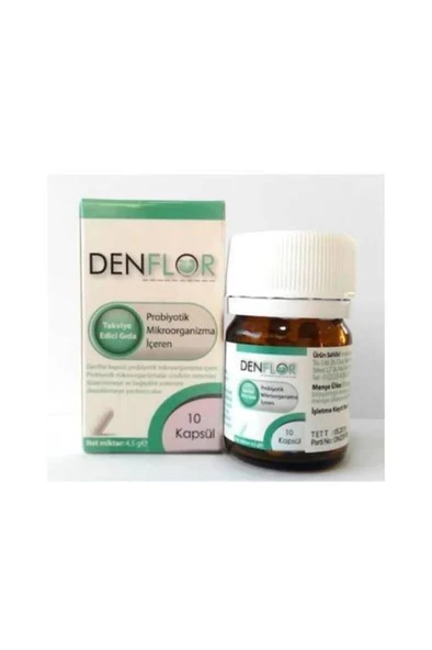 Denflor Probiyotik 10 Kapsül 2'Li PAKET (SKT:06/2028) - 2
