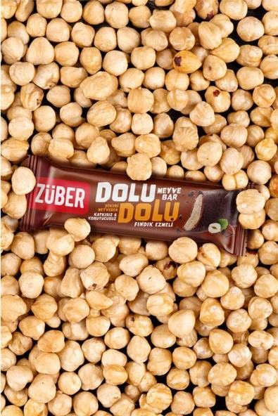 Züber Dolu Dolu Meyve Bar Fındık Ezmeli 30g x 12 Adet - Resim 2