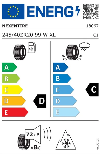 NEXEN 245/40R20 99W XL WINGUARD SPORT 2 2025 KIŞ LASTİĞİ - Resim 2