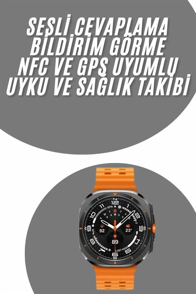 Tüm Telefonlara Uyumlu Akıllı Saat Uyku ve Sağlık Takibi Nabız Ölçer Adım sayar ürün görseli 1