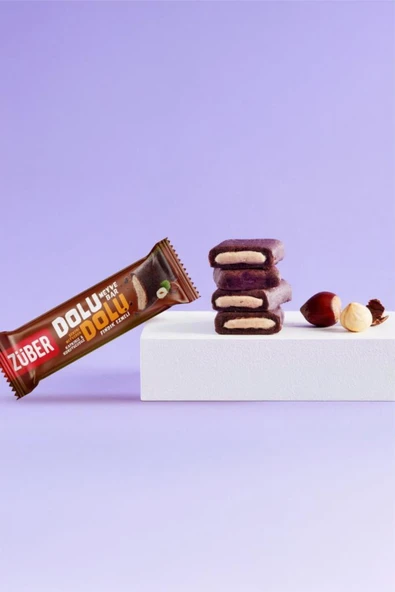 Züber Dolu Dolu Meyve Bar Fındık Ezmeli 30g x 12 Adet - Resim 4