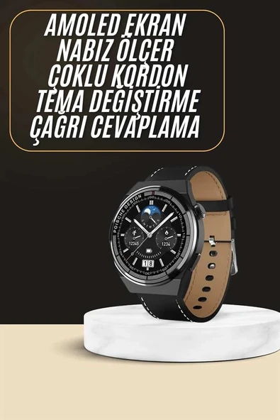 Çoklu Kordon Hediyeli Akıllı Saat Çağrı Cevaplama Müzik Dinleme Dokunmatik Ekran ürün görseli 1