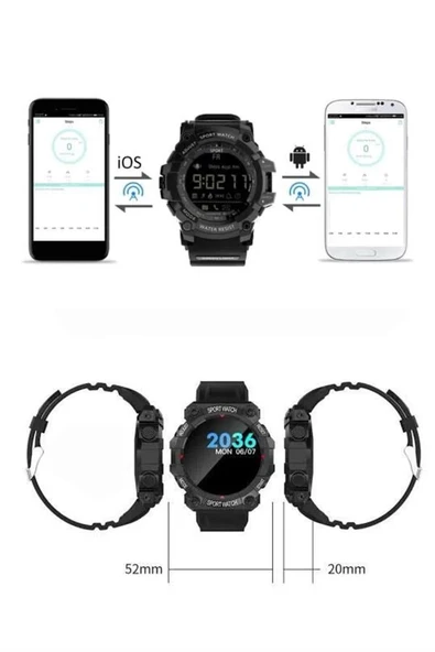 Yeni Nesil Çok Fonksiyonlu Uyku ve Sağlık Takibi Yapabilen Siyah - Resim 3