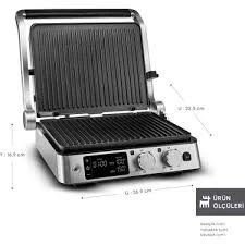 Karaca Compact Steel Sear and Grill Inox 2008 Döküm Izgara ve Tost Makinesi 6 Dilim Kapasiteli - Resim 2