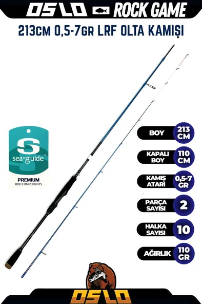 Oslo Rock Game 213cm 0,5-7 gr LRF Olta Kamışı ürün görseli