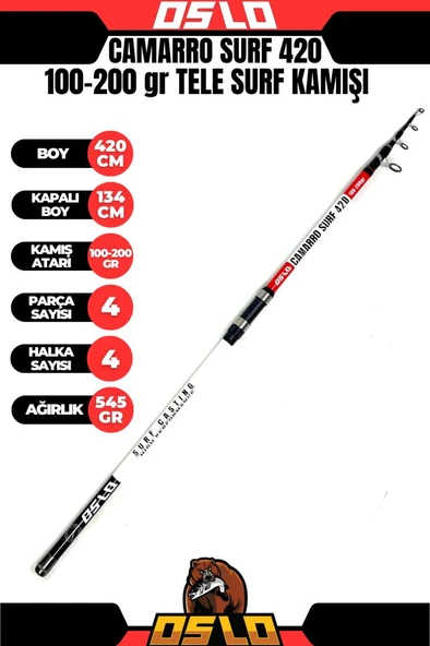 Oslo Camarro 420cm 100-250gr Surf Olta Kamışı ürün görseli