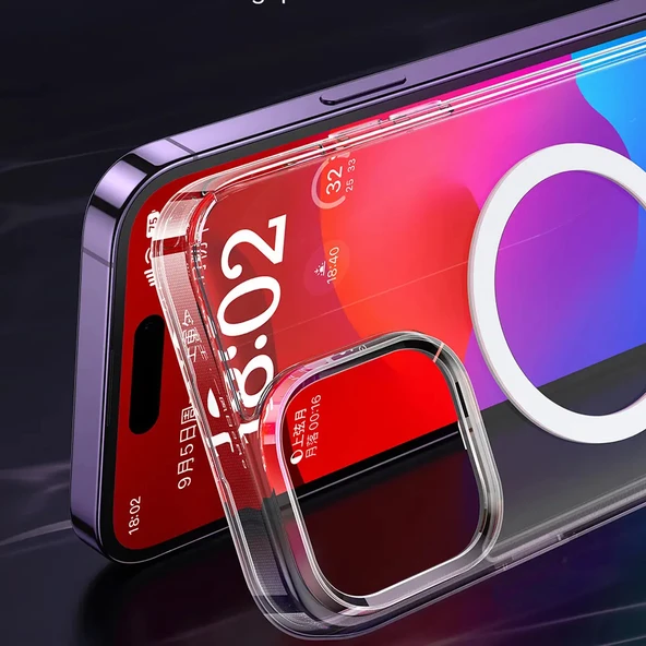 Mcdodo PC-5332 iPhone 15 Pro Uyumlu Magsafe Şeffaf Kılıf - Resim 3