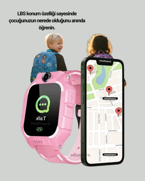 S10 Akıllı Çocuk Saati Anlık Konum ve Sesli Mesaj Destekli - Resim 4