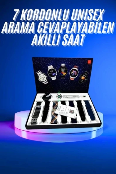 Akıllı Saat Çoklu Kordon Seçenekli Dokunmatik Ekran Nabız Sensörlü - 2