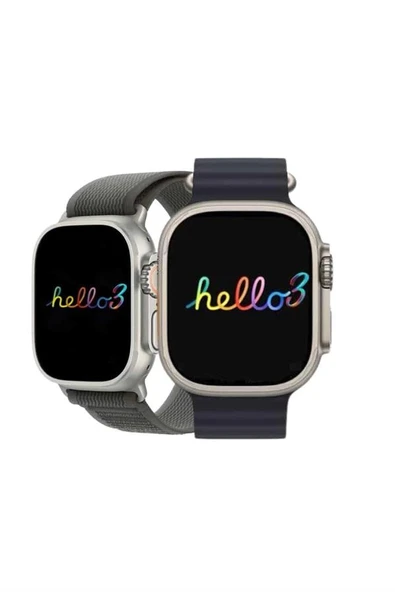 Android ve İOS Uyumlu Uyku ve Sağlık Takibi Yapabilen 3 Kordonlu Akıllı Saat - Resim 5