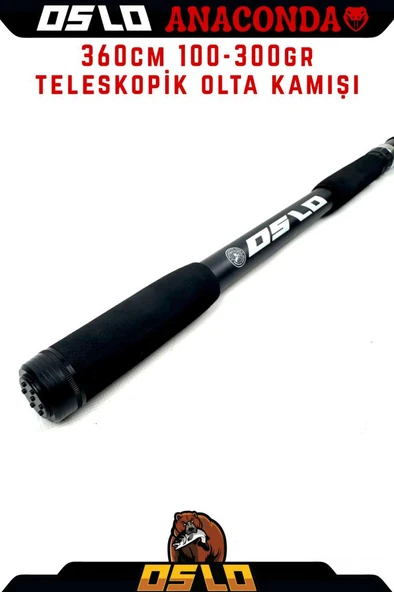 Oslo Anaconda 360cm 100-300gr Teleskopik Olta Kamışı - Resim 4