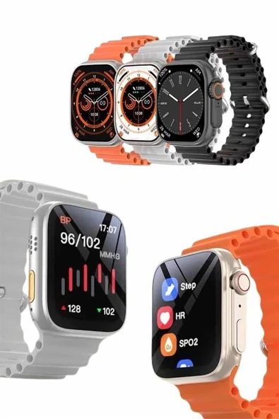 Akıllı Saat Amoled Ekran Bluetooth Bağlantılı Özel Tasarım Unısex - Resim 3