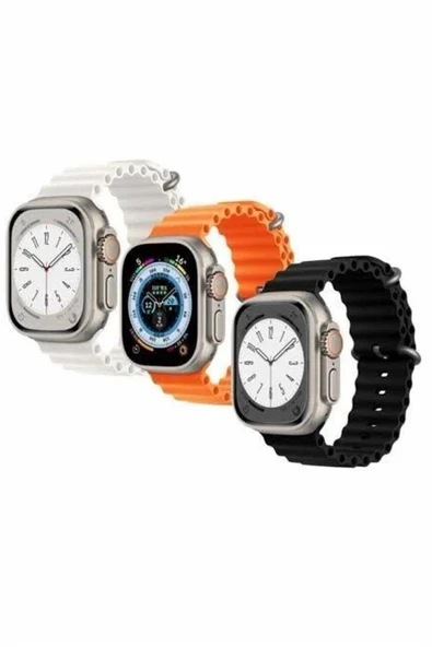 Akıllı Saat Ultra Android & İOS Uyumlu Arama Bildirim Özellikli - Resim 3