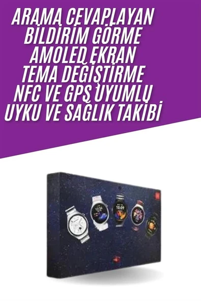 Unısex Yuvarlak Ekranlı 7 Kordonlu Akıllı Saat GPS Destekli Çoklu Kordon Seçeneği ürün görseli 1