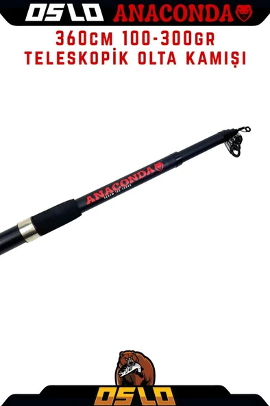 Oslo Anaconda 360cm 100-300gr Teleskopik Olta Kamışı - Resim 3