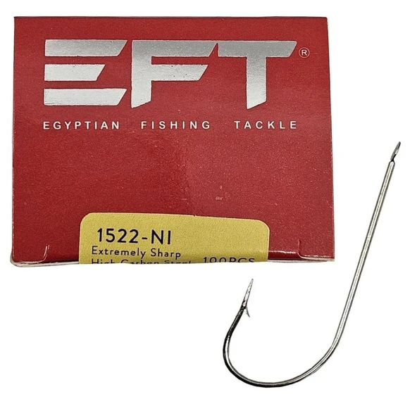 EFT 1522 Nikel Çapari Olta İğnesi 100 Ad ürün görseli 1