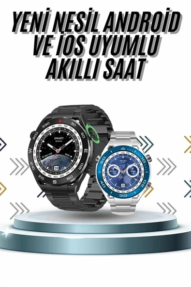 Akıllı Saat 1.62 İnç Ultimate Nabız Sensörlü Sesli Görüşme Yapabilen - Resim 2