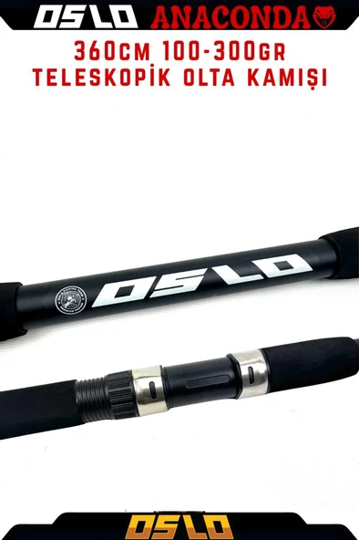 Oslo Anaconda 360cm 100-300gr Teleskopik Olta Kamışı - Resim 2