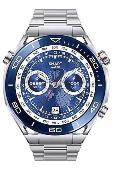 2025 Model Yuvarlak Ekran Android ve İOS Uyumlu GPS Takibi Yapabilen Akıllı Saat - Resim 5