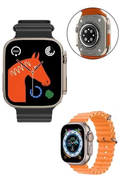 Akıllı Saat Ultra Android & İOS Uyumlu Arama Bildirim Özellikli - Resim 4