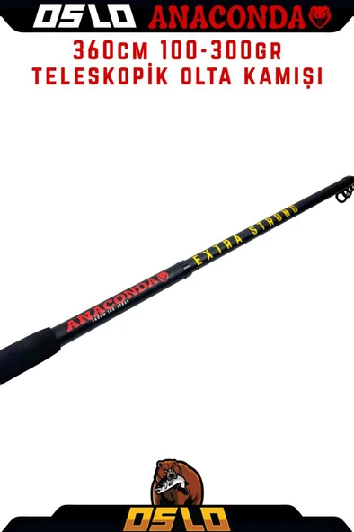 Oslo Anaconda 360cm 100-300gr Teleskopik Olta Kamışı - Resim 5