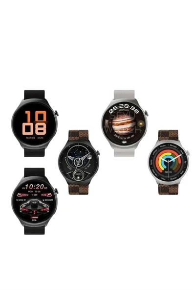 Yeni Nesil Akıllı Saat Çağrı Cevaplayabilen Plastik 47 Mm Uyumlu Kordon - 3