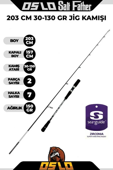 Oslo Salt Father 205cm 30-130gr Jig Kamışı ürün görseli