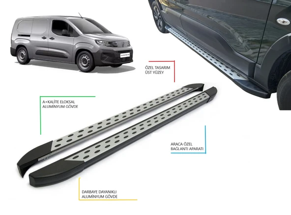 EXPERT PANEL VAN  UZUN ŞASE NOKTALI YAN BASAMAK 2017 2018 2019 2020 2021 2022 2023 2024 2025 2026 2027 ürün görseli 1