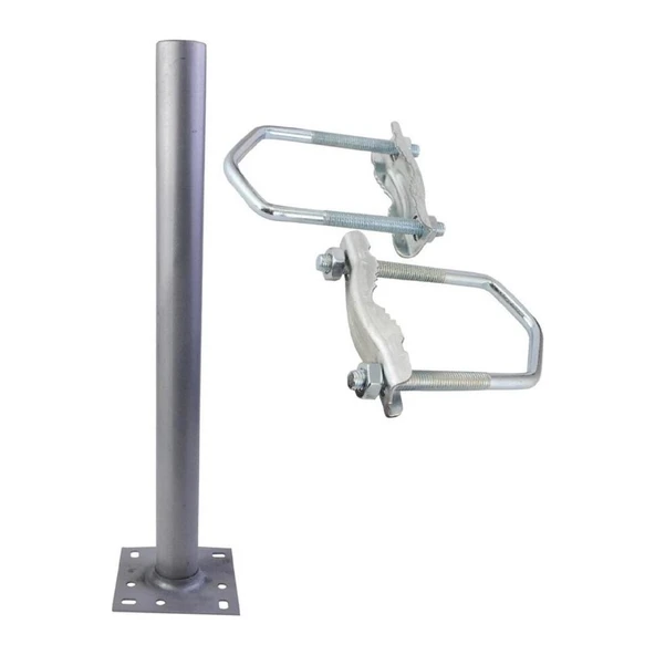 Çanak Anten Montaj Ayağı Düz Tip + 2 Adet Balkon Kelepçesi ürün görseli