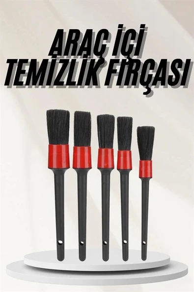 Araç İçi Led Aksesuar 5 Farklı Detaylı Araba Temizlik Fırçası Oto Temizleme Fırçası - 2