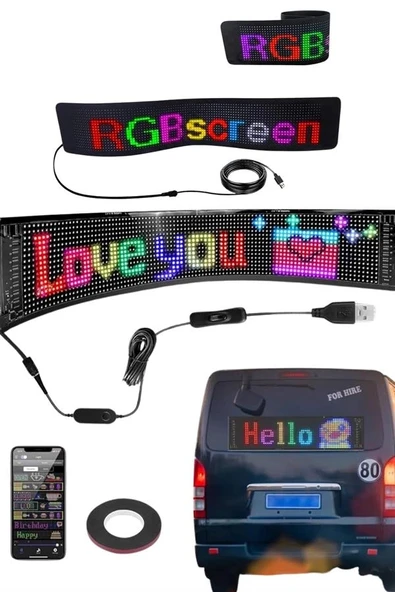 Matrix Led  Dijital Ekran Kumandalı LED Ekran Yazı