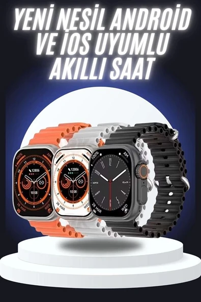 Yeni Nesil Akıllı Saat Çok Yönlü Titreşimli 49 MM Android ve İOS Uyumlu - Resim 2
