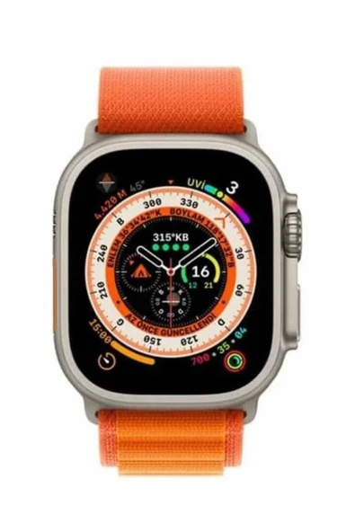 Ultra Max Kordon Kilitli Akıllı Saat Amoled Ekran Titreşimli Çağrı Cevaplayabilen - Resim 3