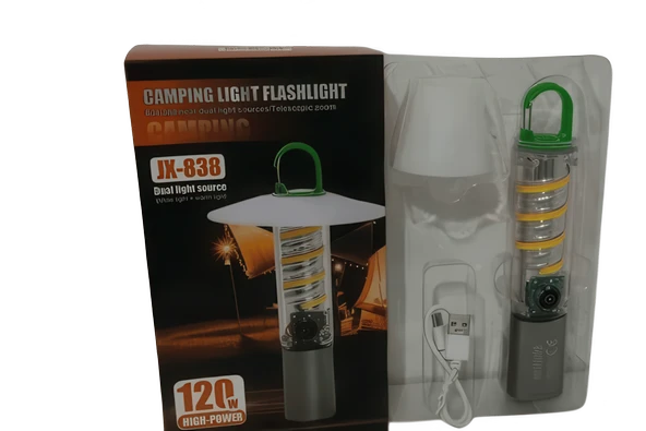 ÇOK FONKSİYONLU KAMP  JX-838 FENERİ  KAMP HAYATINIZI KOLAYLAŞTIRIN! - Resim 3