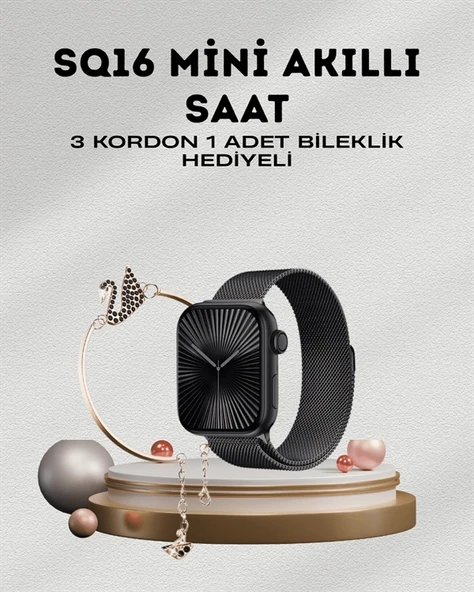 SQ-16 Mini Series 10 – Dokunmatik Akıllı Saat | Kalp Ritmi, SpO2, Uyku Takibi - Resim 2