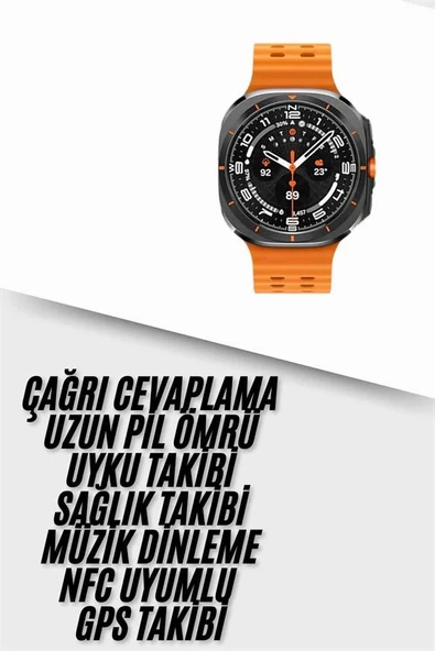 Yeni Nesil Çağrı Cevaplayabilen 47 MM Titreşimli Çok Fonksiyonlu Akıllı Saat - 1