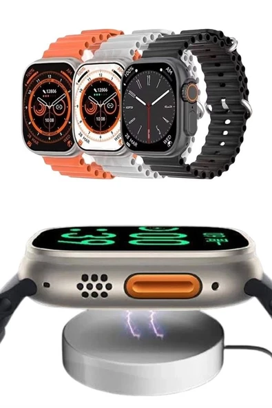 Yeni Nesil Akıllı Saat Uyku ve Sağlık Takibi Titeşimli Sesli Arama Mesaj ve Bildirim Görme - Resim 4