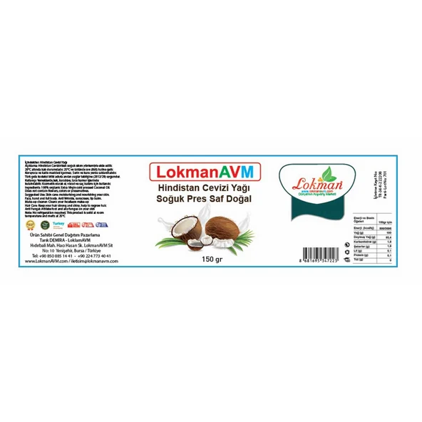Hindistan Cevizi Yağı Soğuk Pres Saf Doğal Cam Kavanoz 150 Gr - 8