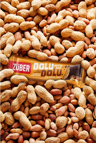 Züber Dolu Dolu Meyve Bar Yer Fıstığı Ezmeli 30g x 12 Adet - Resim 2