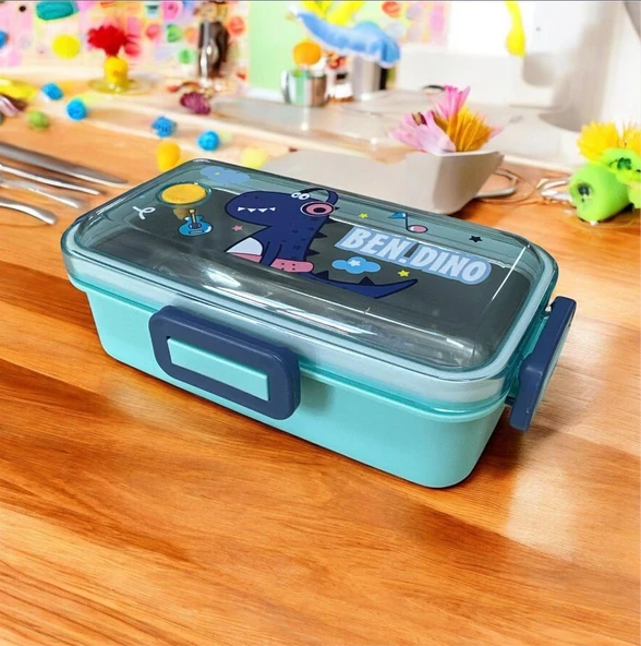 Fixpoint Paslanmaz Çelik Yemek Saklama ve Taşıma Kabı Turkuaz 530 ml P-1445