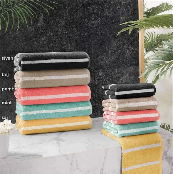 Sarev Olimpos Havlu Bej 50x90 - Resim 3