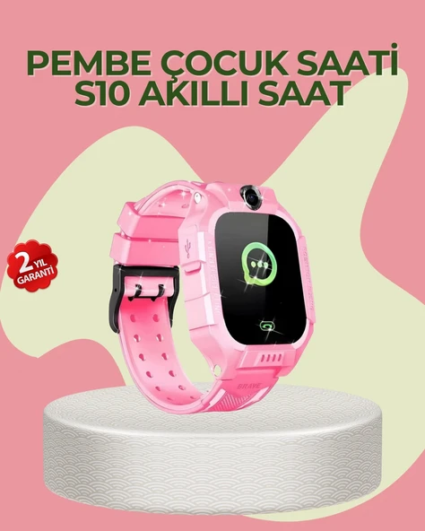 S10 Çocuk Takip Saati Güvenli Alan Uyarısı ve Sesli Mesaj ürün görseli 1