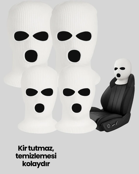 4 ADET Araba Koltuk Başlık Kılıfı - 4